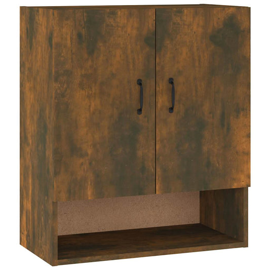 817588 vidaXL Wall Cabinet Smoked Oak 60x31x70 cm Engineered Wood