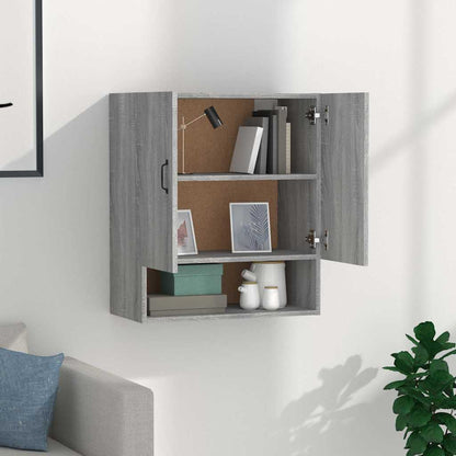 817589 vidaXL Wall Cabinet Grey Sonoma 60x31x70 cm Engineered Wood
