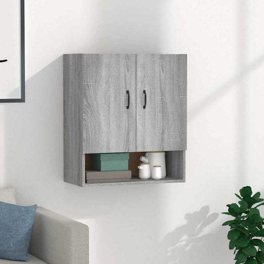 817589 vidaXL Wall Cabinet Grey Sonoma 60x31x70 cm Engineered Wood
