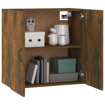 Wall Cabinet Smoked Oak 60x31x60 cm Engineered Wood