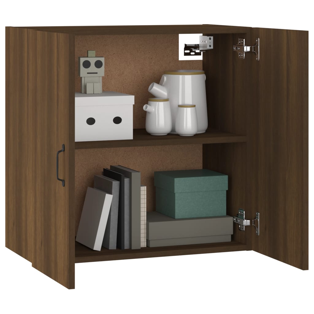 Floating Cabinet | Brown Oak | Engineered Wood | 60x31x60 cm