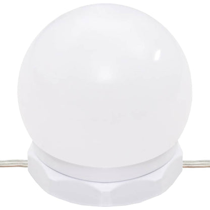 Dressing Table with LED Smoked Oak 60x40x140 cm