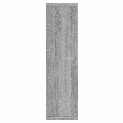 Mirror Cabinet with LED Grey Sonoma 76x15x55 cm