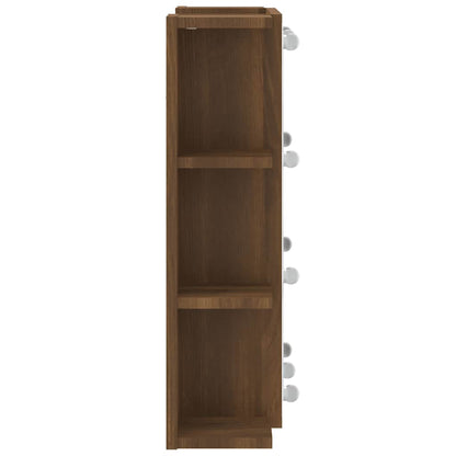 Mirror Cabinet | Brown Oak | Engineered wood | 70x16.5x60 cm