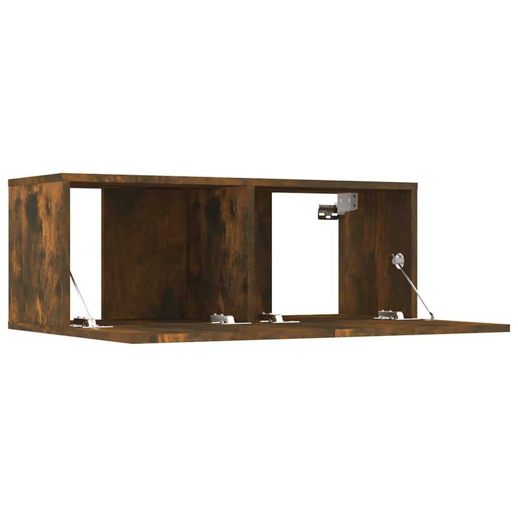 2 Piece TV Cabinet Set Smoked Oak 80x30x30 cm Engineered Wood