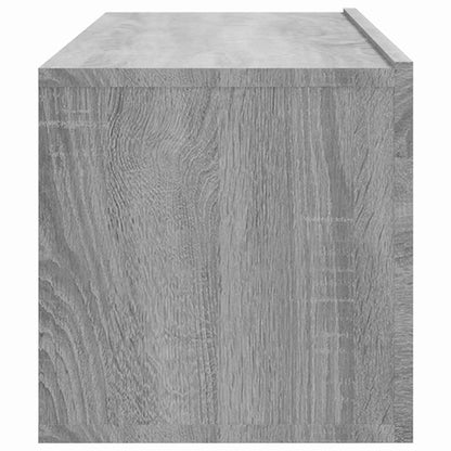 2 Piece Wall-mounted TV Cabinet Set Grey Sonoma 100x30x30 cm Engineered Wood