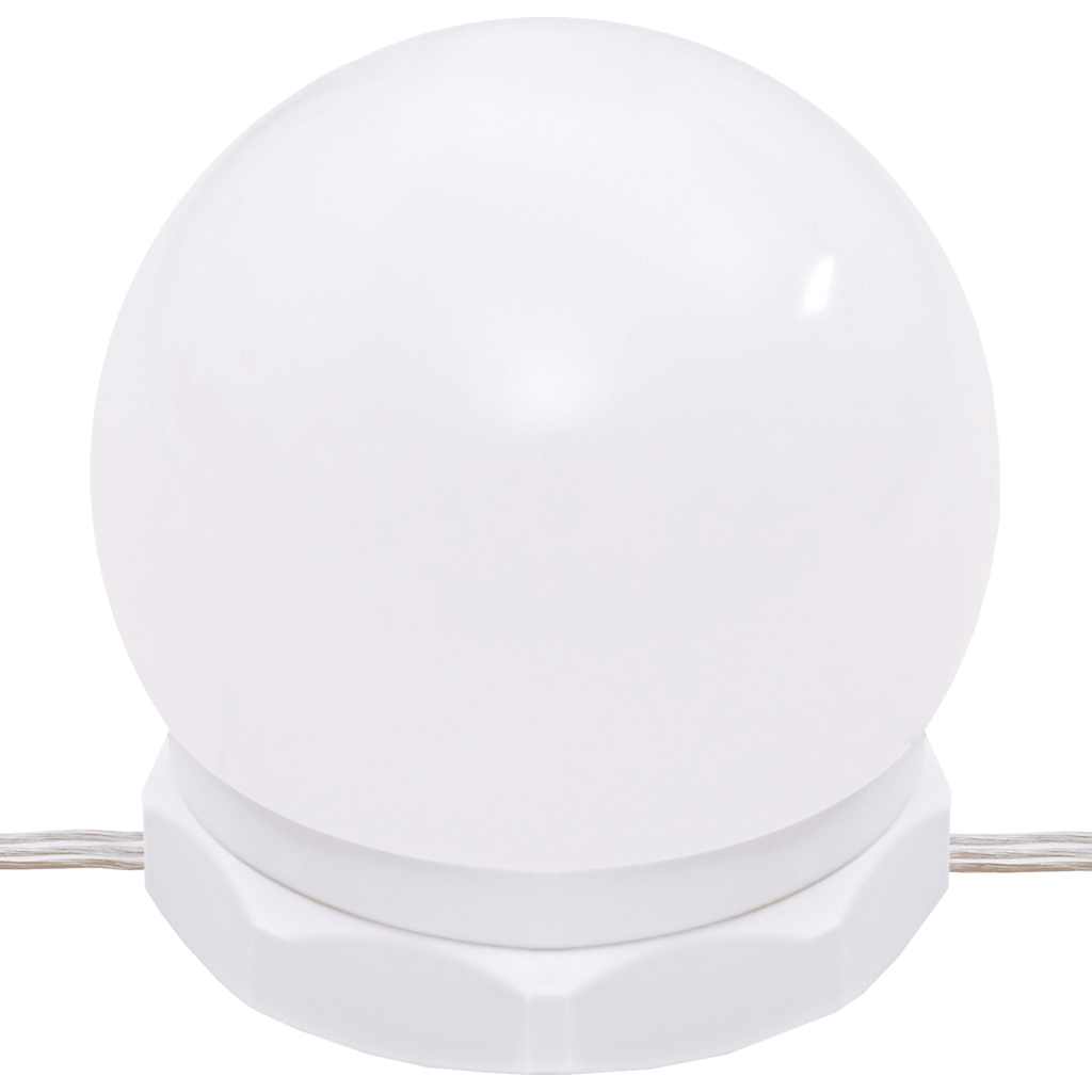 Dressing Table with LED Brown Oak 86.5x35x136 cm