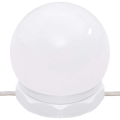 Dressing Table with LED Brown Oak 86.5x35x136 cm