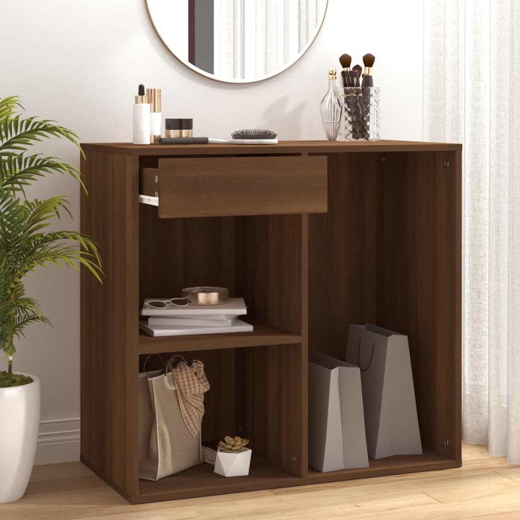 Cosmetic Cabinet | Brown oak | Engineered wood | 80x40x75 cm