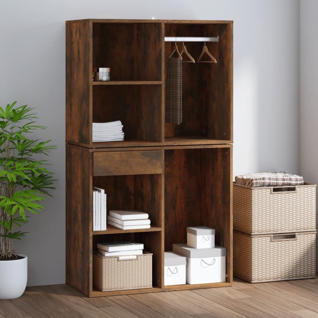 Dressing Cabinet | Smoked oak | Engineered wood | 80x40x65 cm