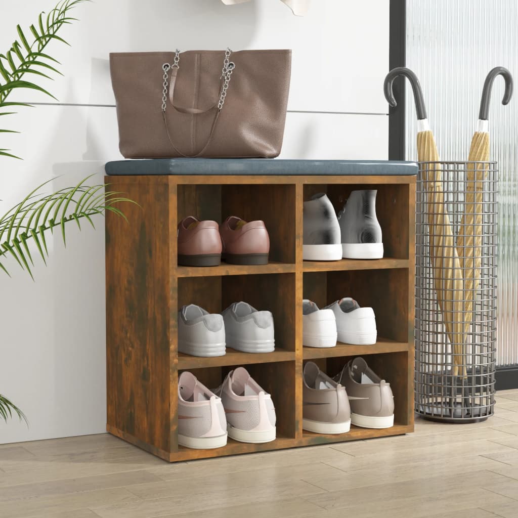 Shoe Cabinet Smoked Oak 52,5x30x50 cm