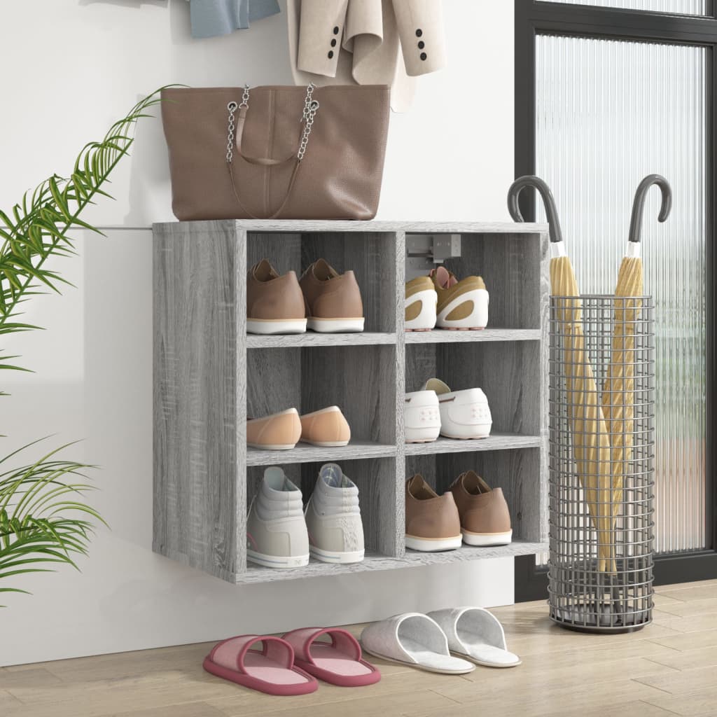 Shoe Cabinet Grey Sonoma 52,5x30x50 cm