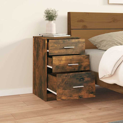 Bed Cabinet Smoked Oak 40x40x63 cm Engineered Wood