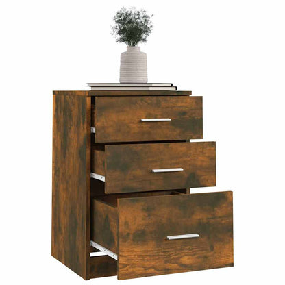 Bed Cabinet Smoked Oak 40x40x63 cm Engineered Wood