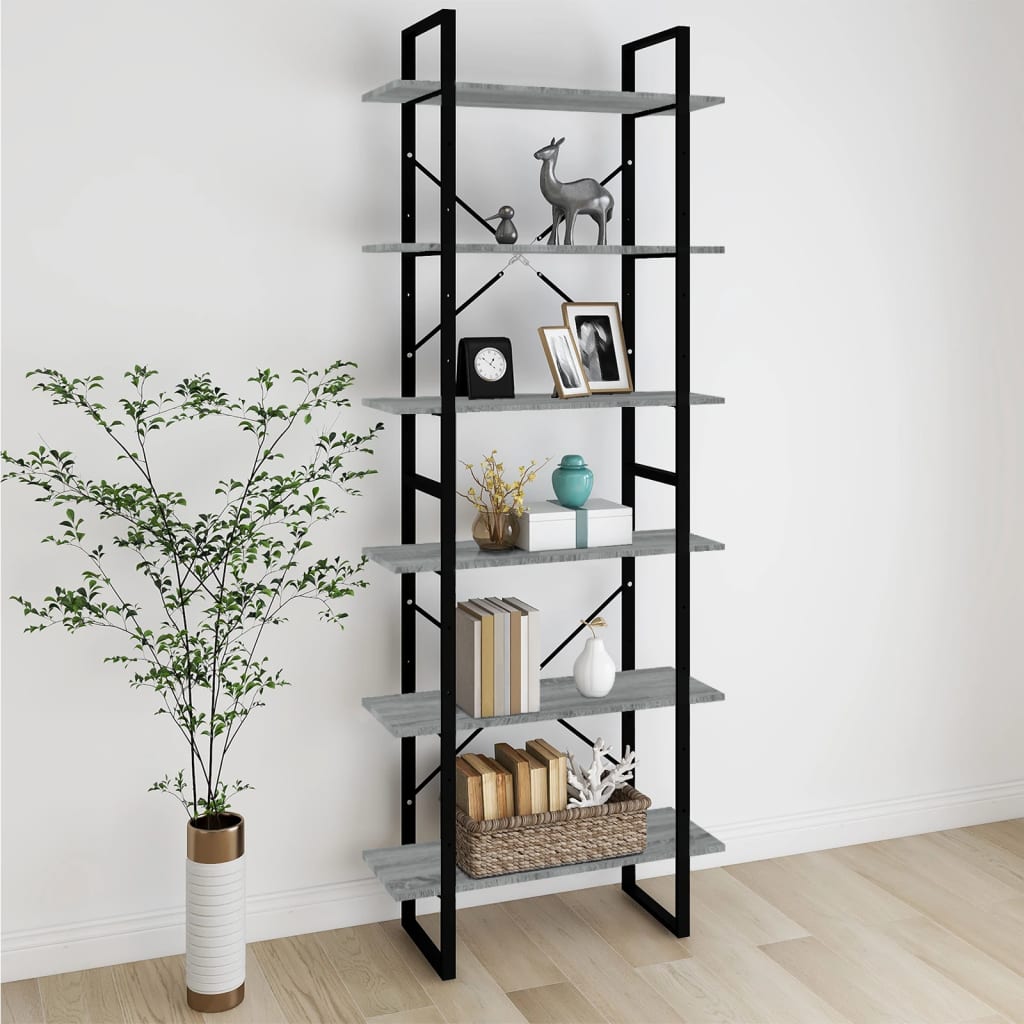 High Cabinet Grey Sonoma 80x30x210 cm Engineered Wood