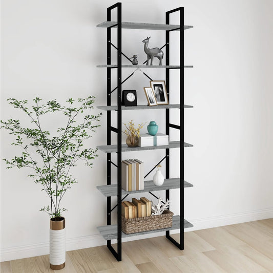 High Cabinet Grey Sonoma 80x30x210 cm Engineered Wood