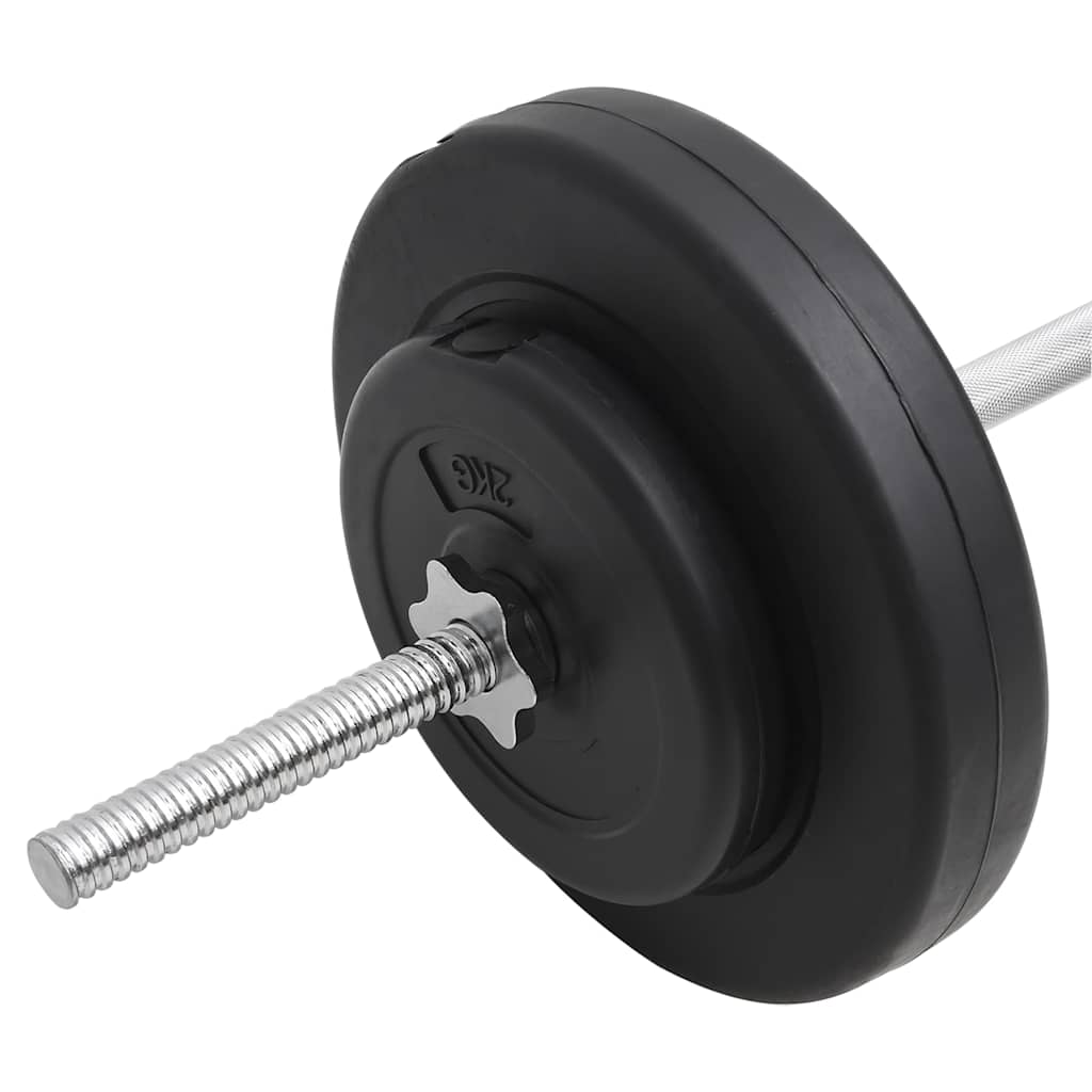 93585 vidaXL Barbell with Plates Set 30 kg