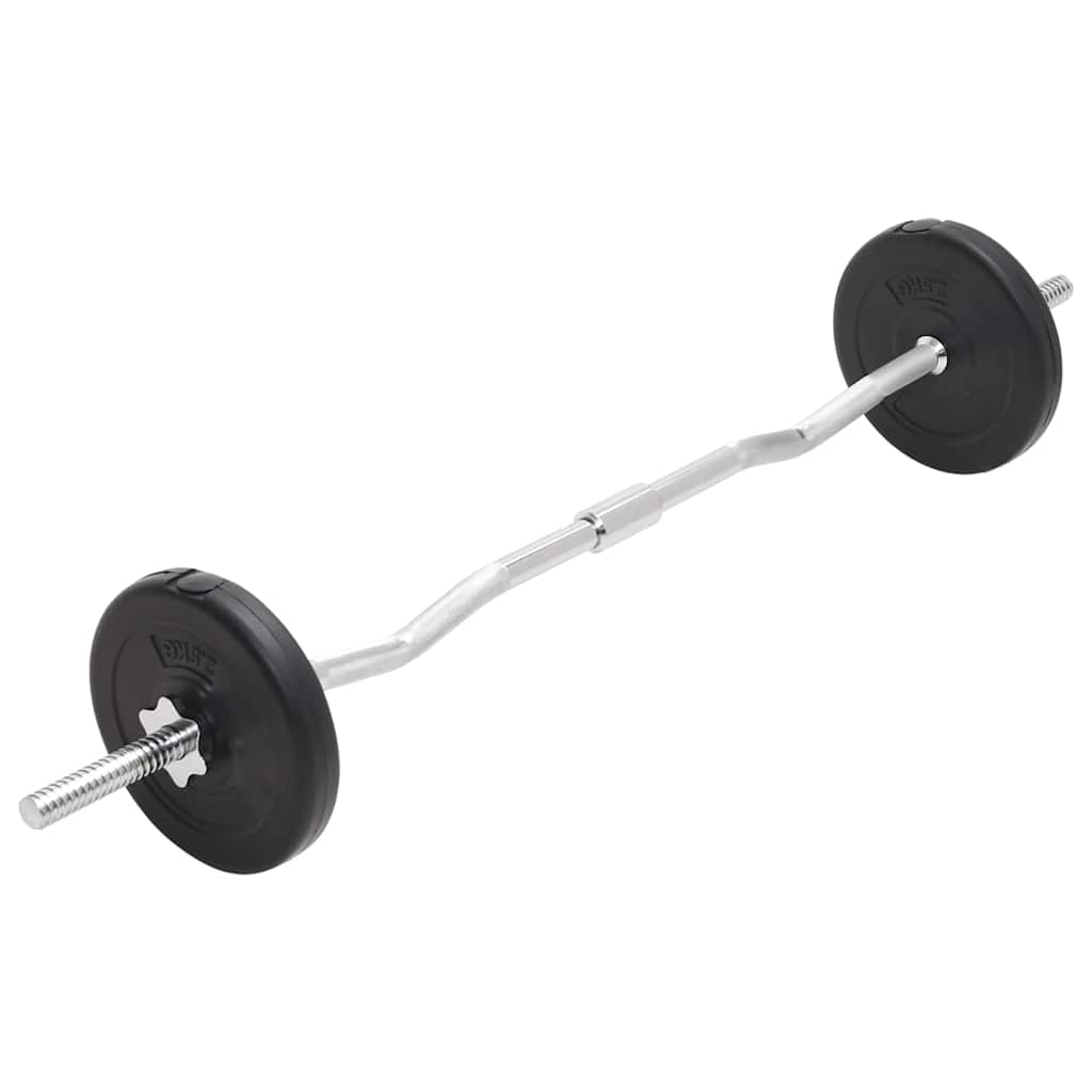 93588 vidaXL Barbell and Dumbbell Set 30 kg