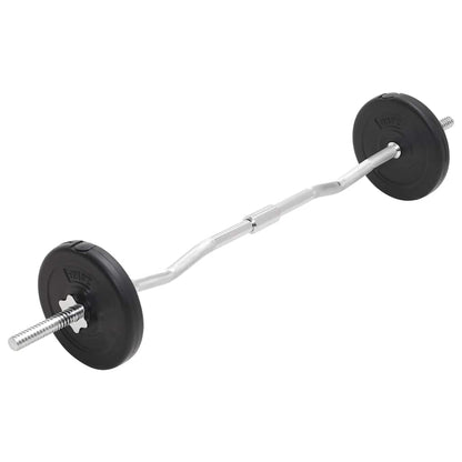 93588 vidaXL Barbell and Dumbbell Set 30 kg