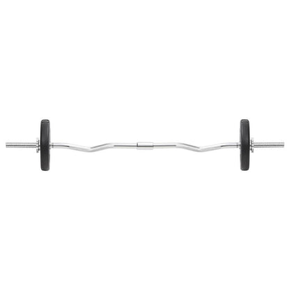 93588 vidaXL Barbell and Dumbbell Set 30 kg