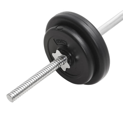93588 vidaXL Barbell and Dumbbell Set 30 kg
