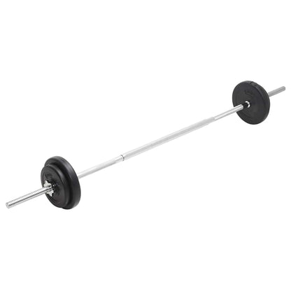 93589 vidaXL Barbell and Dumbbell Set 30 kg
