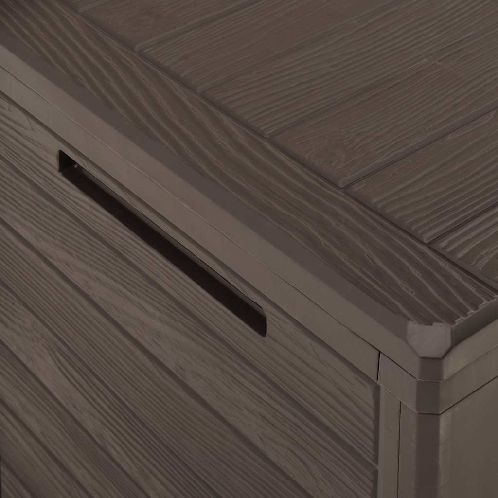 Garden Storage Box Brown 58.5x46x55 cm Polypropylene