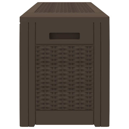 152196 vidaXL Garden Storage Box Brown 119x48x60 cm Polypropylene