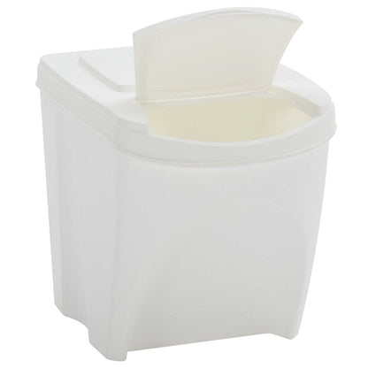 Stackable Garbage Bin Boxes 4 pcs White 100 L Polypropylene