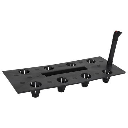 Raised Garden Bed Anthracite 60x25x46 cm PP Rattan