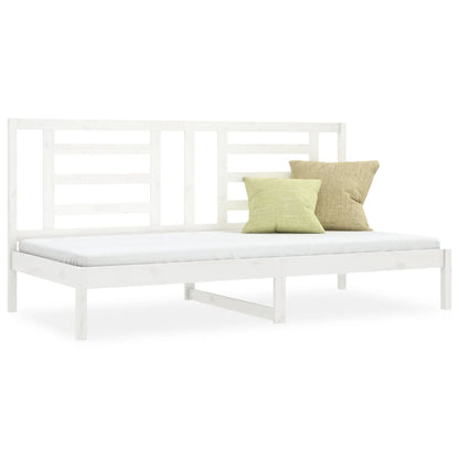 Day Bed without Mattress White 80x200 cm Solid Wood Pine