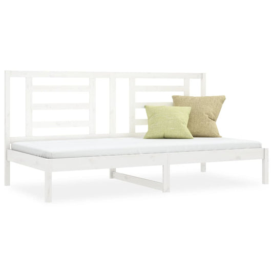 Day Bed without Mattress White 80x200 cm Solid Wood Pine