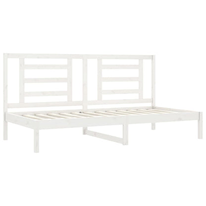 Day Bed without Mattress White 80x200 cm Solid Wood Pine