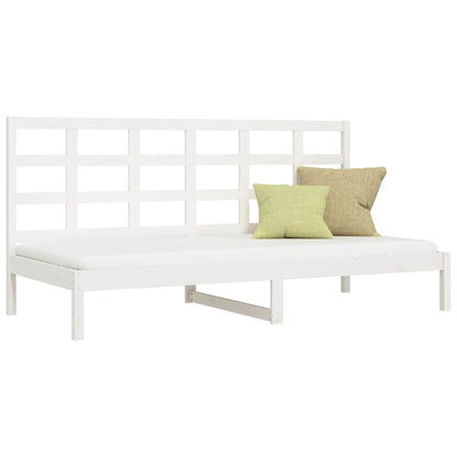 Day Bed without Mattress White 80x200 cm Solid Wood Pine