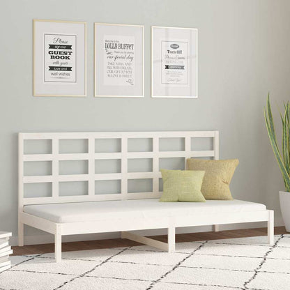 Day Bed without Mattress White 80x200 cm Solid Wood Pine