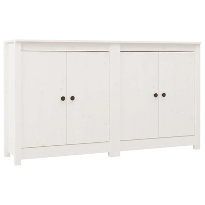 Sideboards 2 pcs White 70x35x80 cm Solid Wood Pine