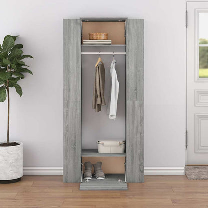 Hallway Cabinets 2 pcs Grey Sonoma Engineered Wood