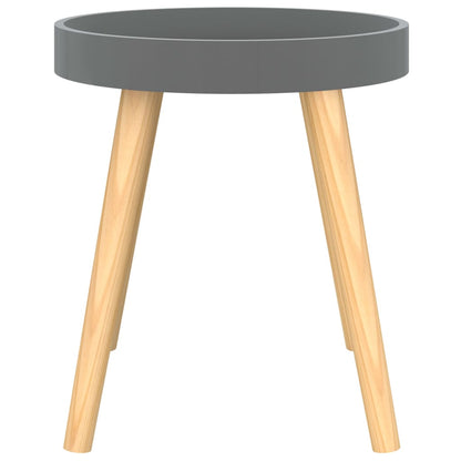 Side Table | Grey | Engineered Wood and Solid Pine | Small | Durable