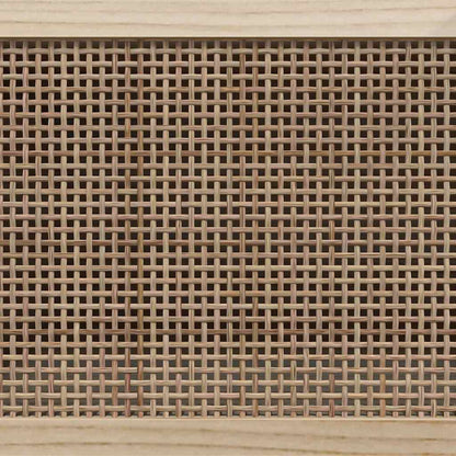 TV Cabinet Brown 105x30x40 cm Solid Wood Pine&Natural Rattan