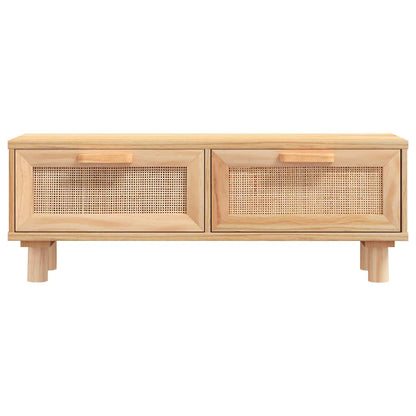 Coffee Table Brown 80x40x30 cm Engineered Wood&Solid Wood Pine