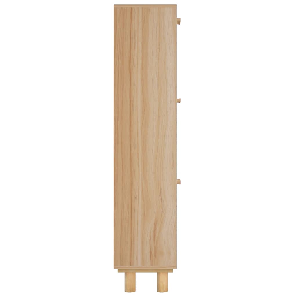 Shoe Cabinet | Brown | Engineered wood | 115 cm tall | Shoe Cabinet