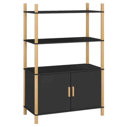 Highboard Black 80x40x121 cm Engineered Wood