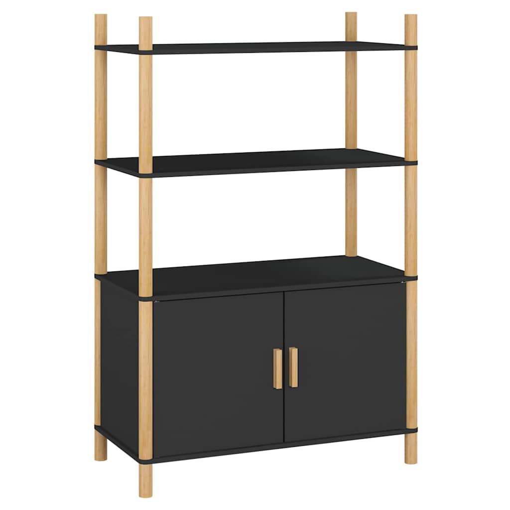 Highboard Black 80x40x121 cm Engineered Wood