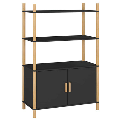 Highboard Black 80x40x121 cm Engineered Wood