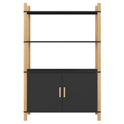 Highboard Black 80x40x121 cm Engineered Wood