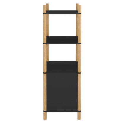 Highboard Black 80x40x121 cm Engineered Wood