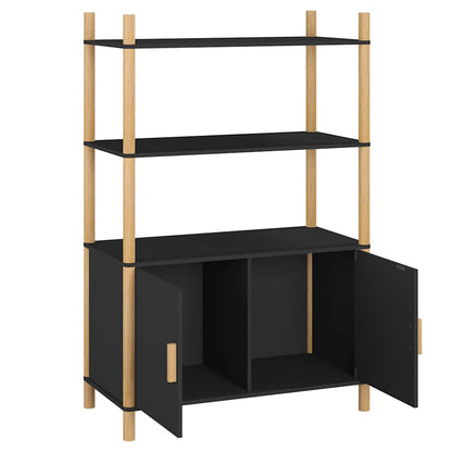 Highboard Black 80x40x121 cm Engineered Wood