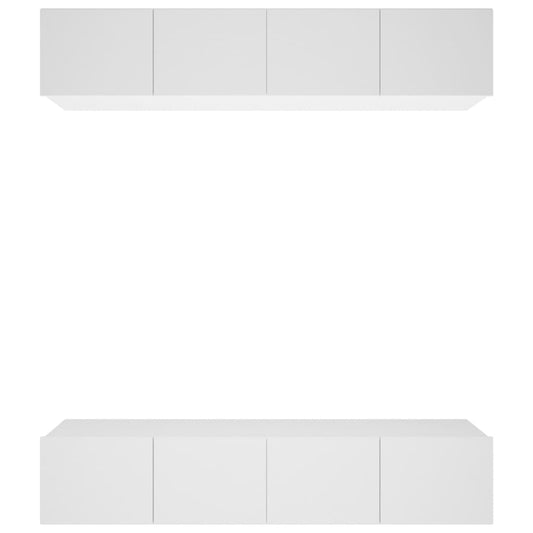 TV Cabinets 4 pcs White 80x30x30 cm Engineered Wood