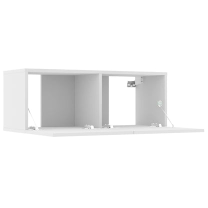 4 Piece TV Cabinet Set White 80x30x30 cm Engineered Wood