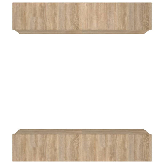 TV Cabinets 4 pcs Sonoma Oak 80x30x30 cm Engineered Wood
